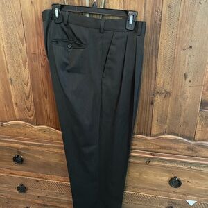 Perry Ellis Portfolio Black Classic Fit Dress Pants